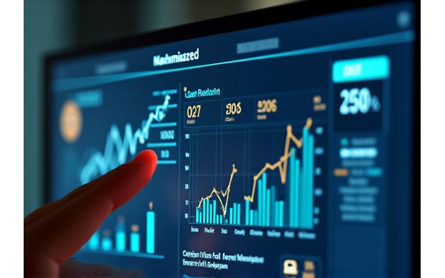 収益分析とコスト削減を示すビジネスダッシュボード