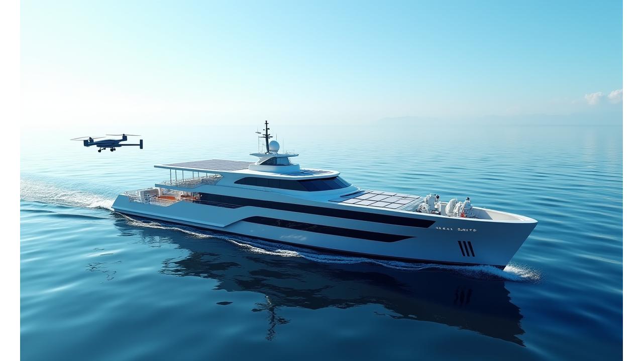 最先端の持続可能な漁業機器、スマート漁船とドローン